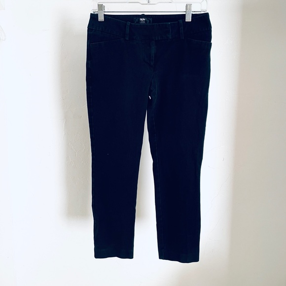 MOSSIMO SUPPLY CO. Vintage Y2K Black Cropped Stretch PANTS Size 4 - Picture 4 of 10